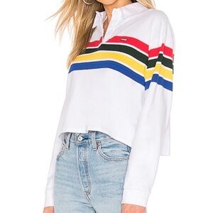 Levi’s striped cropped rugby